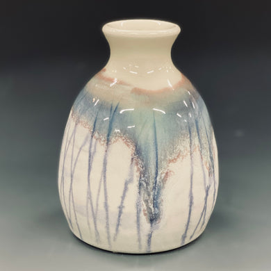 Snowy Fields Bud Vase Liz Proffetty Ceramics Item#BV11