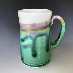 12 oz Summer Forest Curvy Mug Liz Proffetty Ceramics Item#M20
