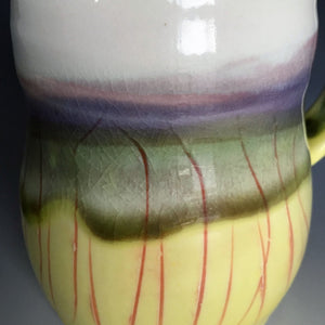 12 oz Buttercup Field Curvy Mug Liz Proffetty Ceramics Item#M3