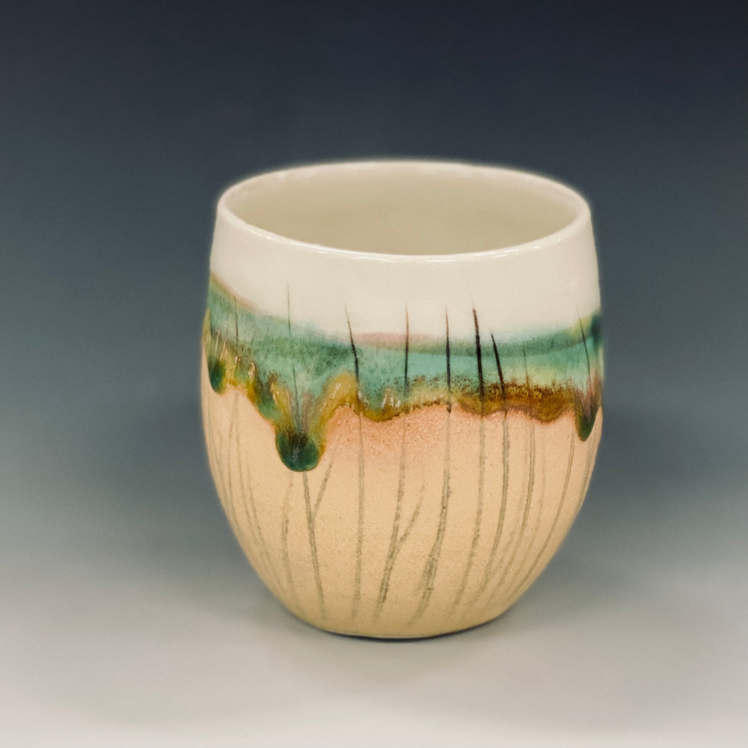 Salt Marsh Wine Cup Liz Proffetty Ceramics Item#WC3