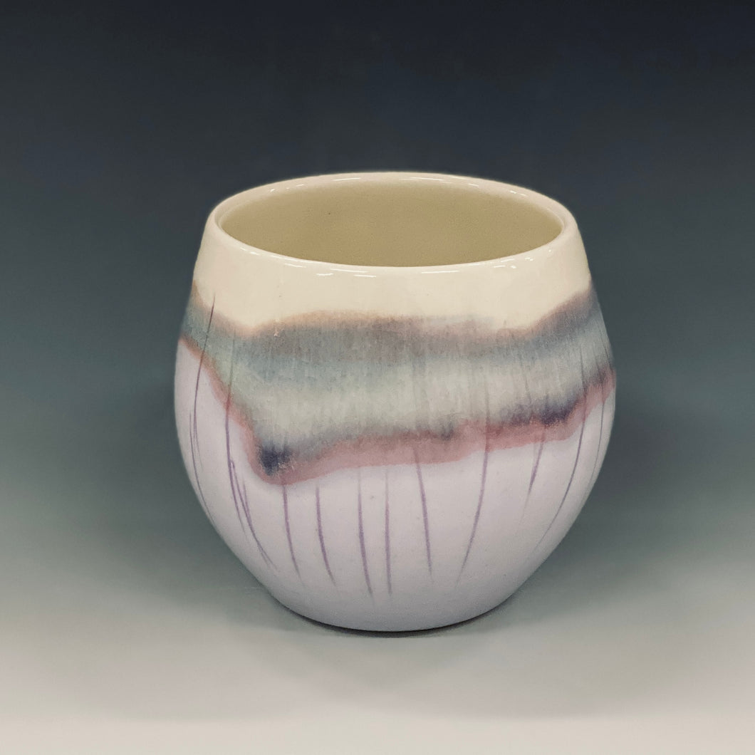 Magic Lavender Wine Cup Liz Proffetty Ceramics Item#WC5