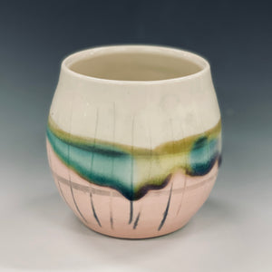 Pink Moon Wine Cup Liz Proffetty Ceramics Item#WC8